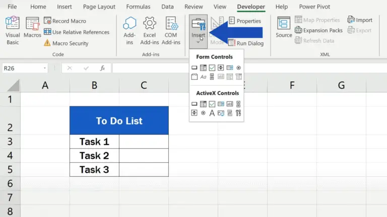 how-to-insert-a-checkbox-in-excel