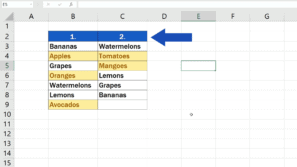 compare two columns in excel 2013 for differences