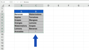 compare two columns in excel and find differences