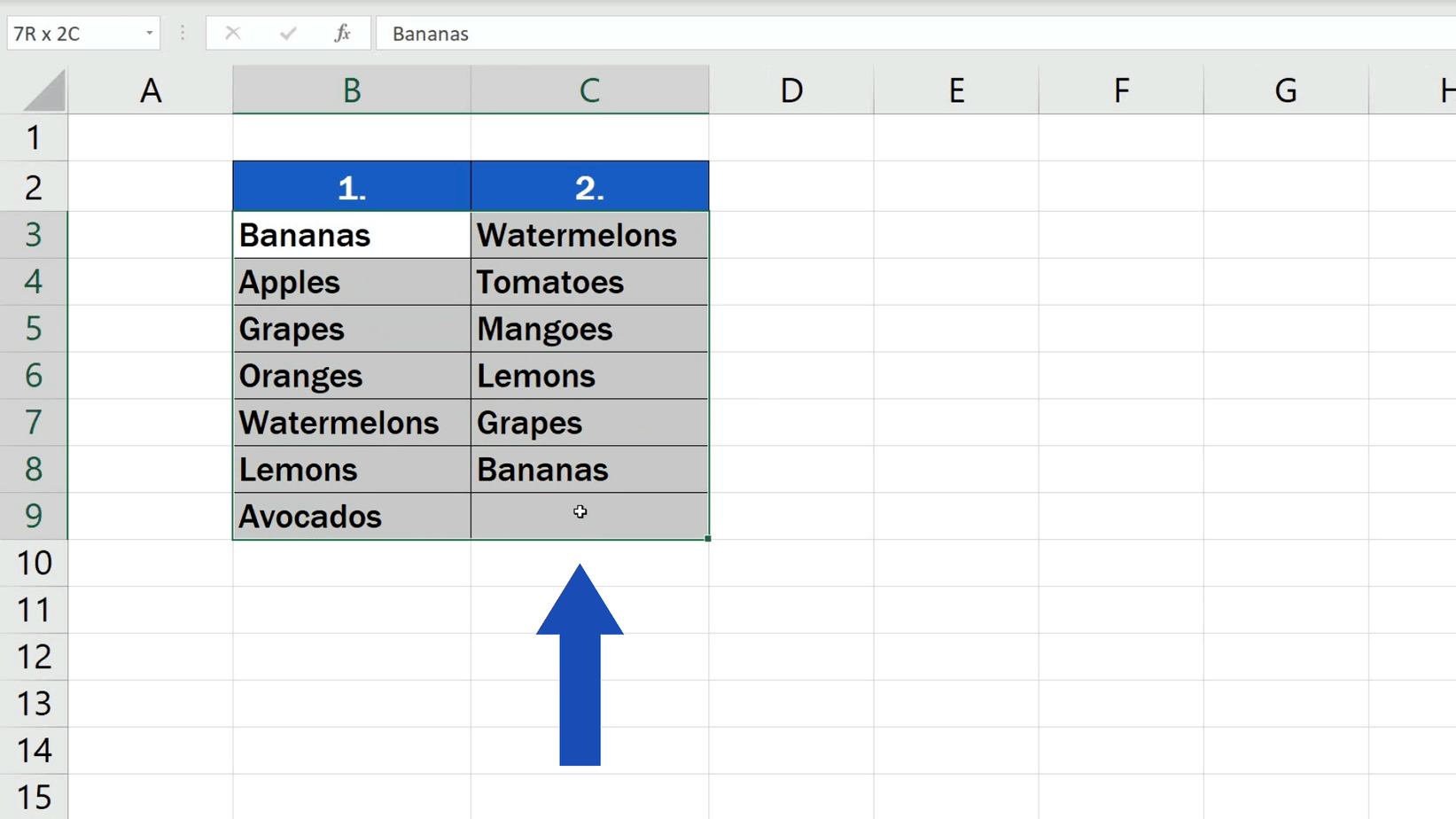 how to find difference between two column values in excel