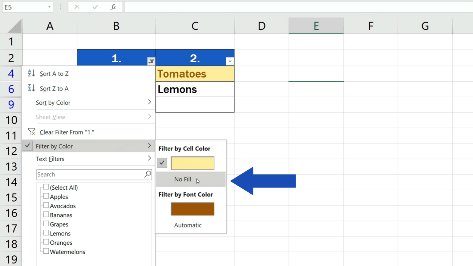 excel difference between two columns