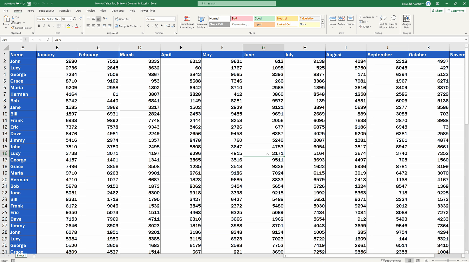 how-to-select-two-different-columns-in-excel-at-the-same-time