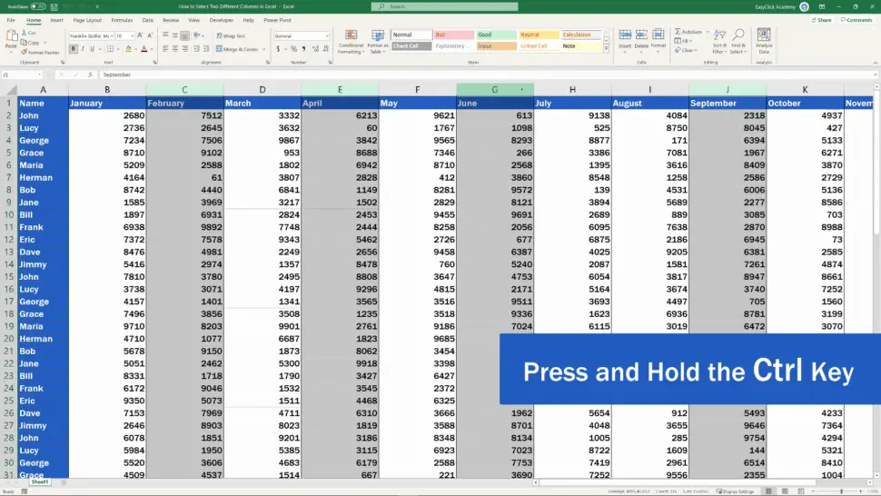 how-to-select-two-different-columns-in-excel-at-the-same-time