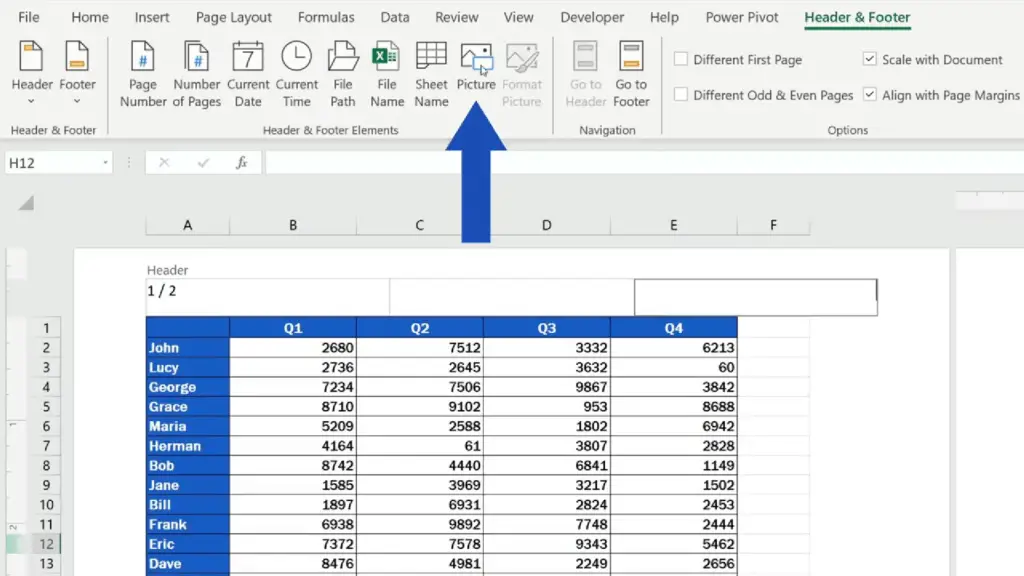 how-to-add-a-header-in-excel