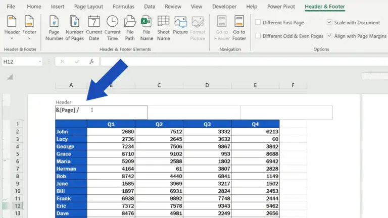 how-to-add-a-header-in-excel