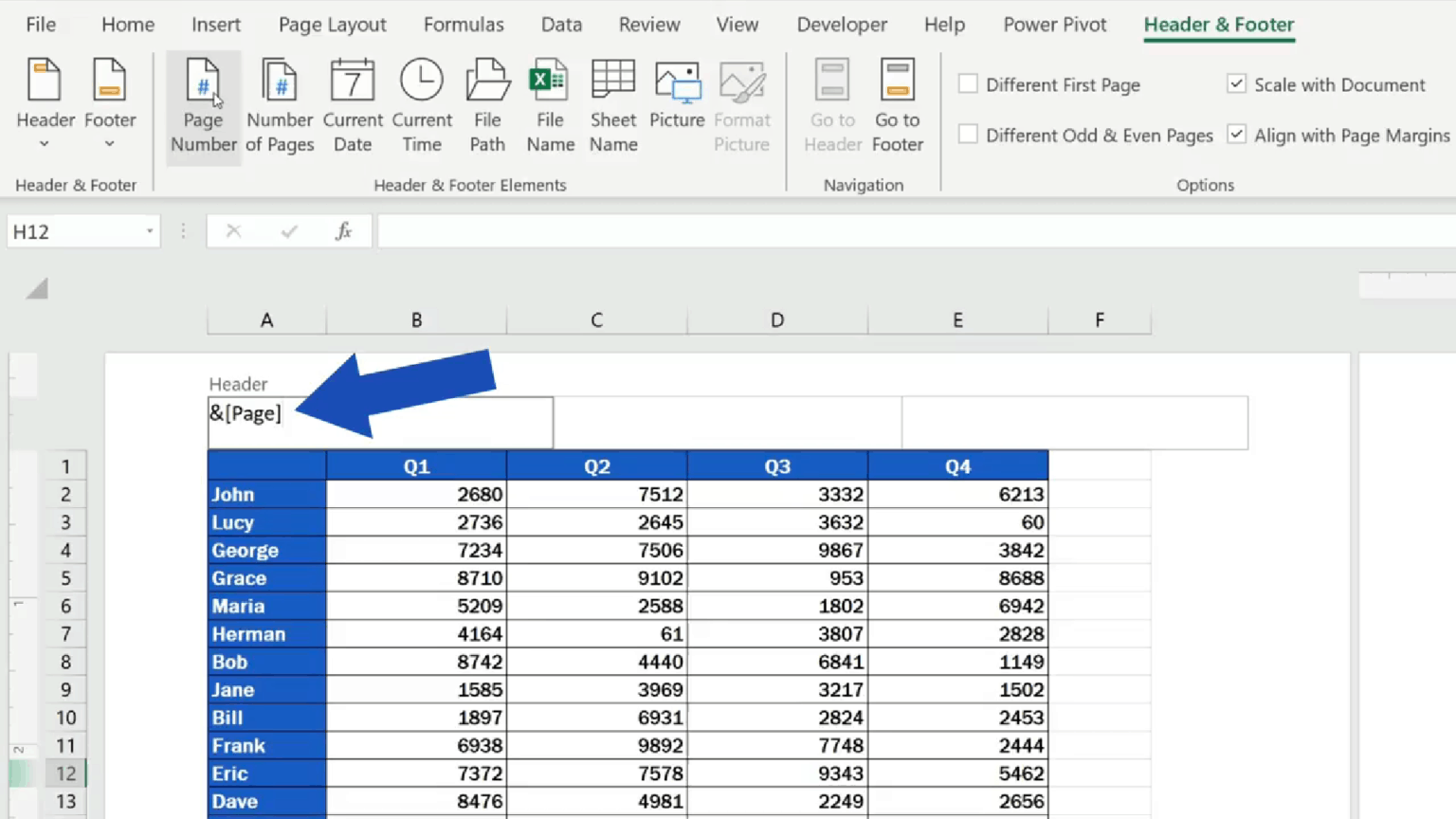 How Do I Make The First Column A Header In Excel