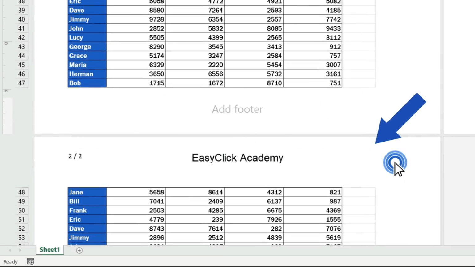 How to Add a Header in Excel