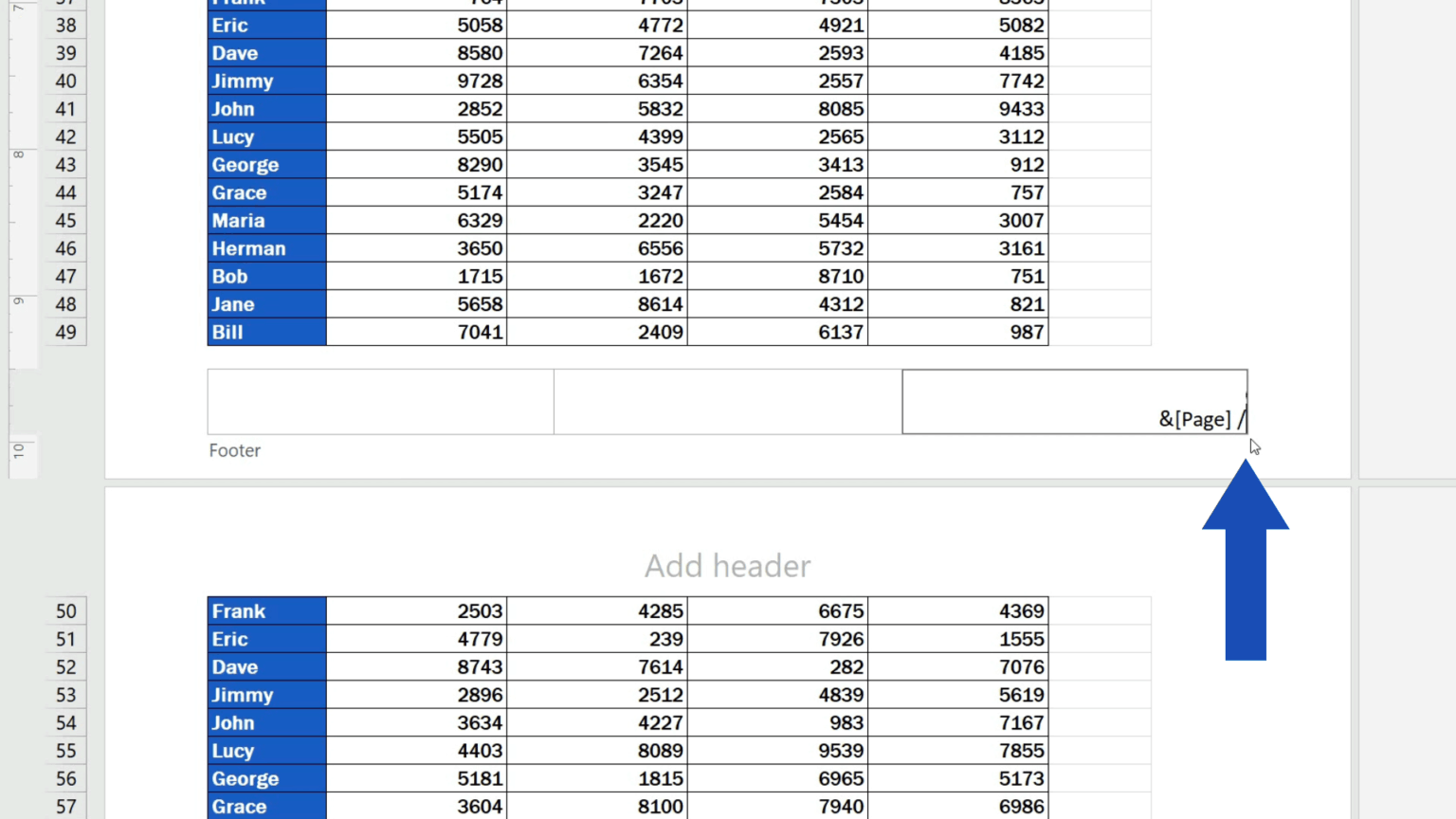 how-to-add-a-footer-in-excel