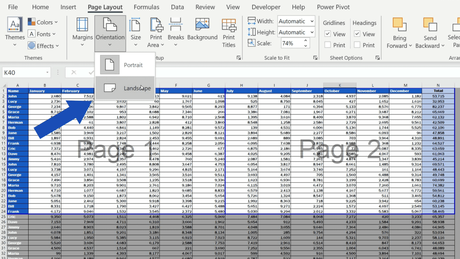 How to Set the Print Area in Excel