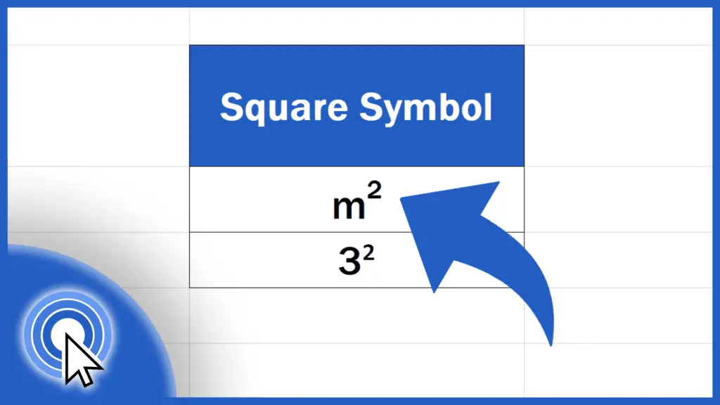 how-to-write-the-squared-symbol-in-excel