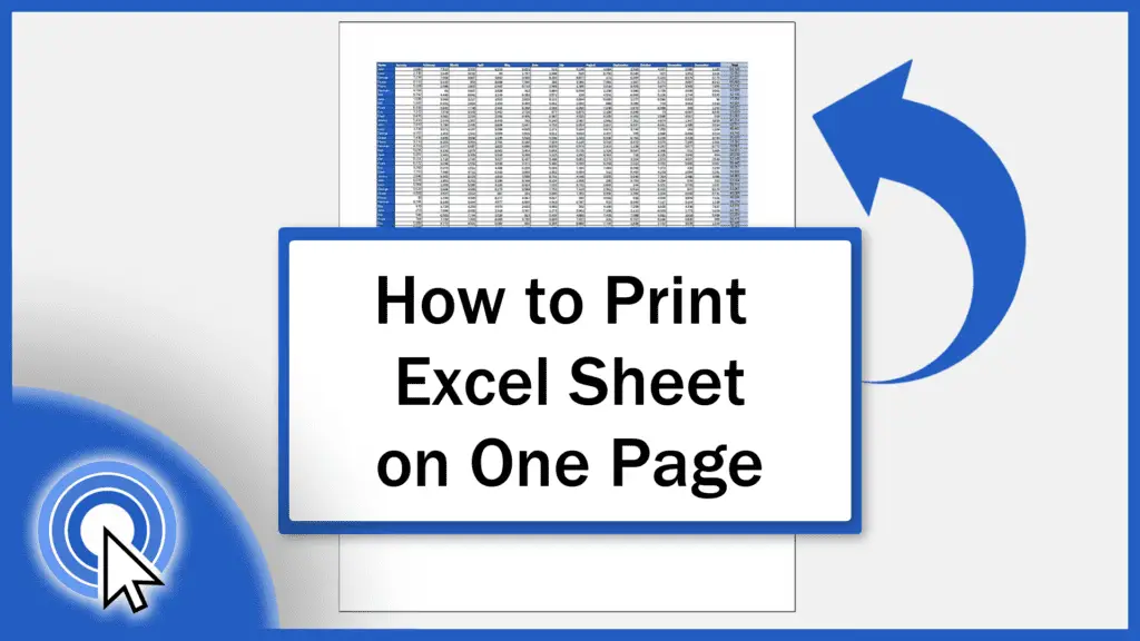 How To Print An Excel Sheet On One Page