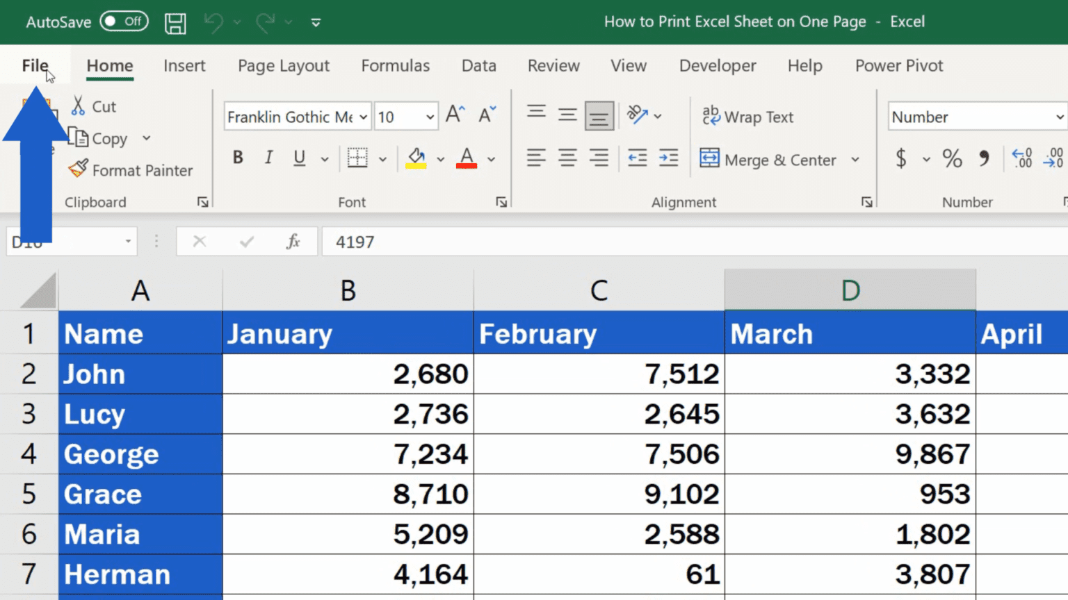 How To Print An Excel Sheet On One Page