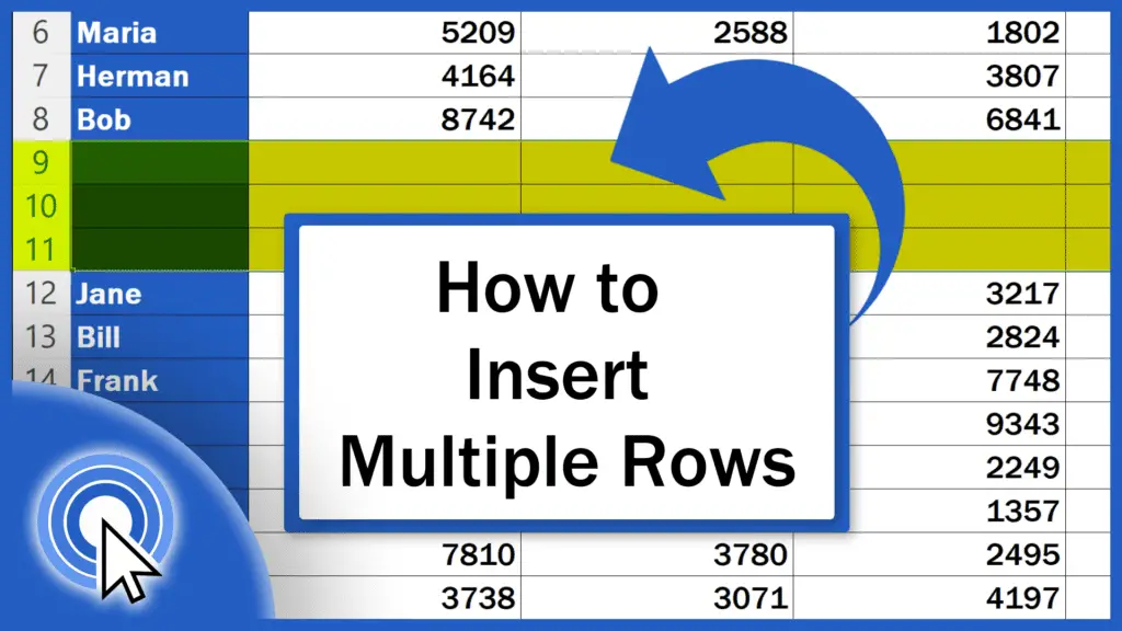 How To Insert Multiple Rows In Excel