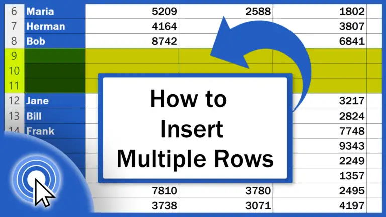 How To Insert Multiple Empty Rows In Excel At Once