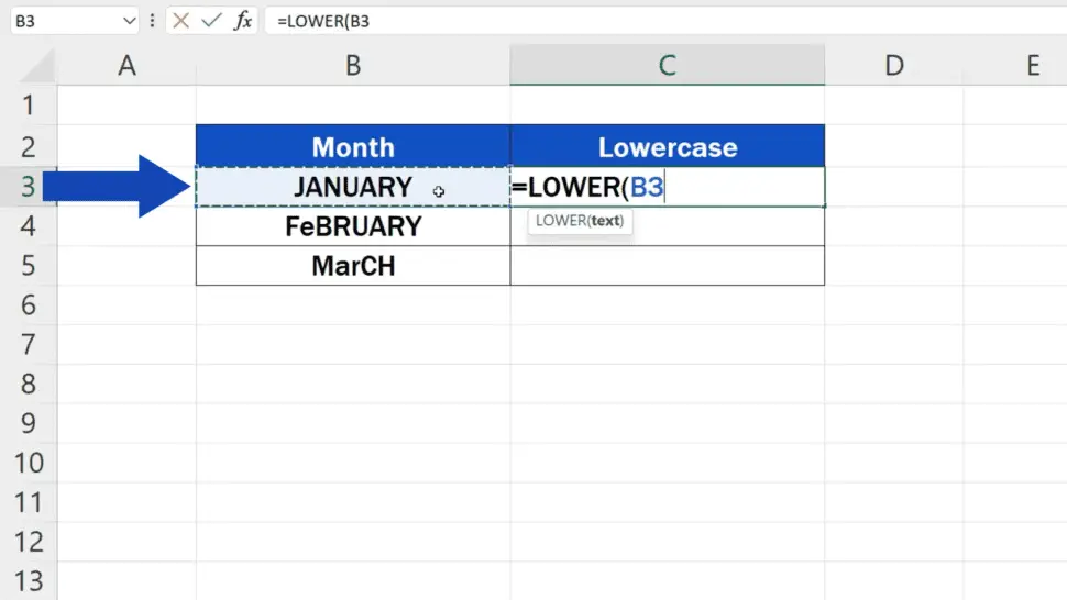 How To Change Capital Letters To Lowercase In Excel