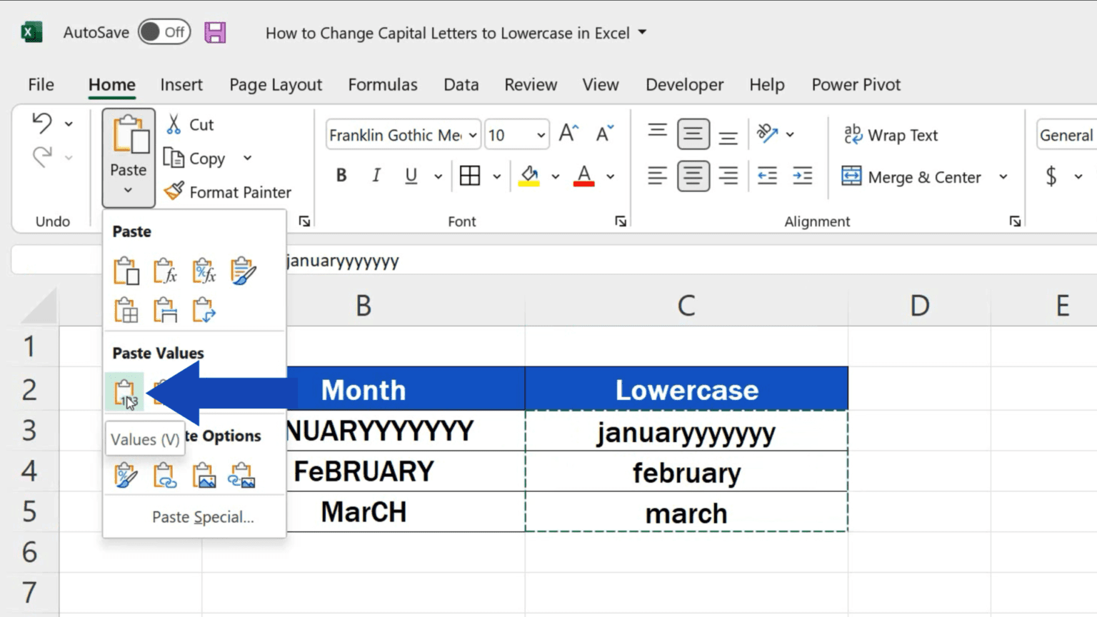 how-to-change-capital-letters-to-lowercase-in-excel