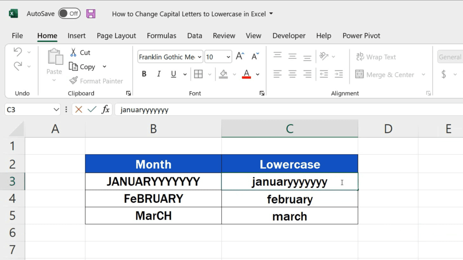 how-to-change-capital-letters-to-lowercase-in-excel