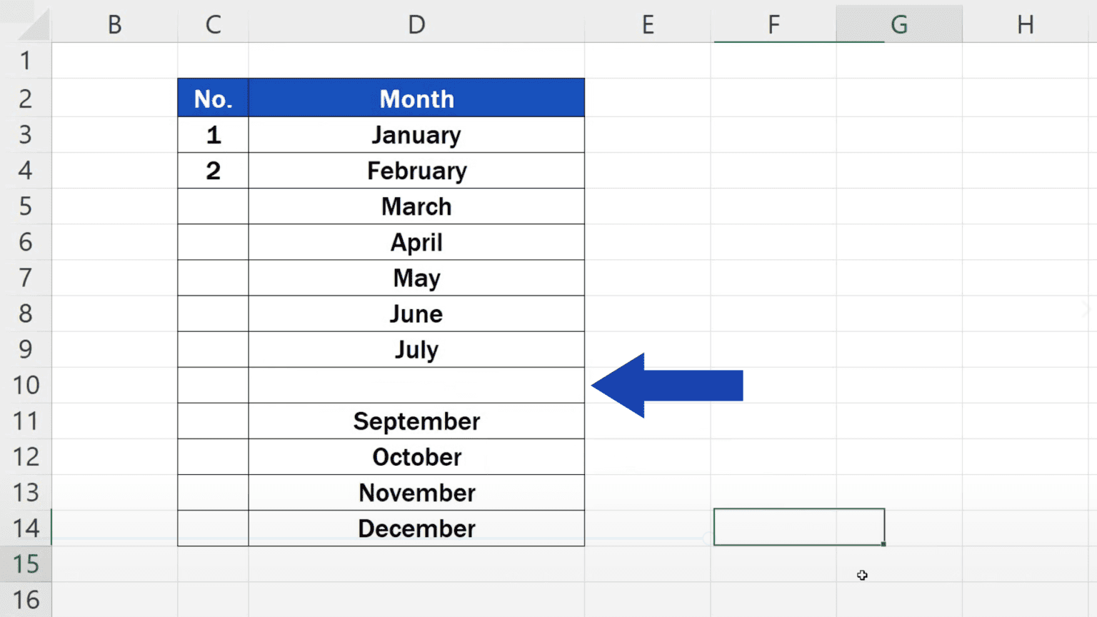 How to Number Rows in Excel