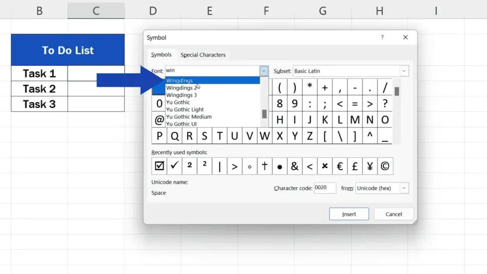 how-to-insert-a-check-mark-in-excel