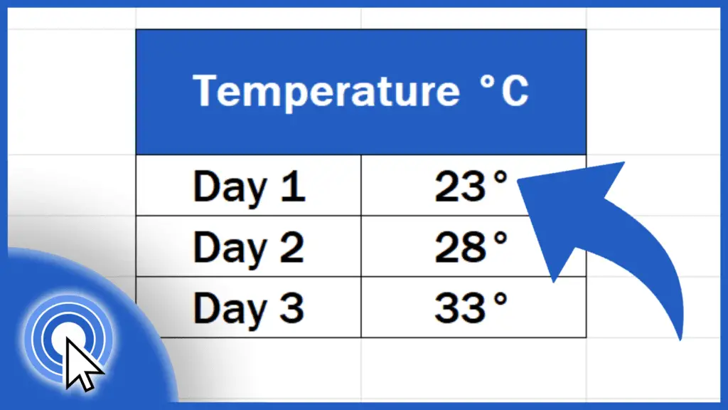 how-to-insert-the-degree-symbol-in-excel