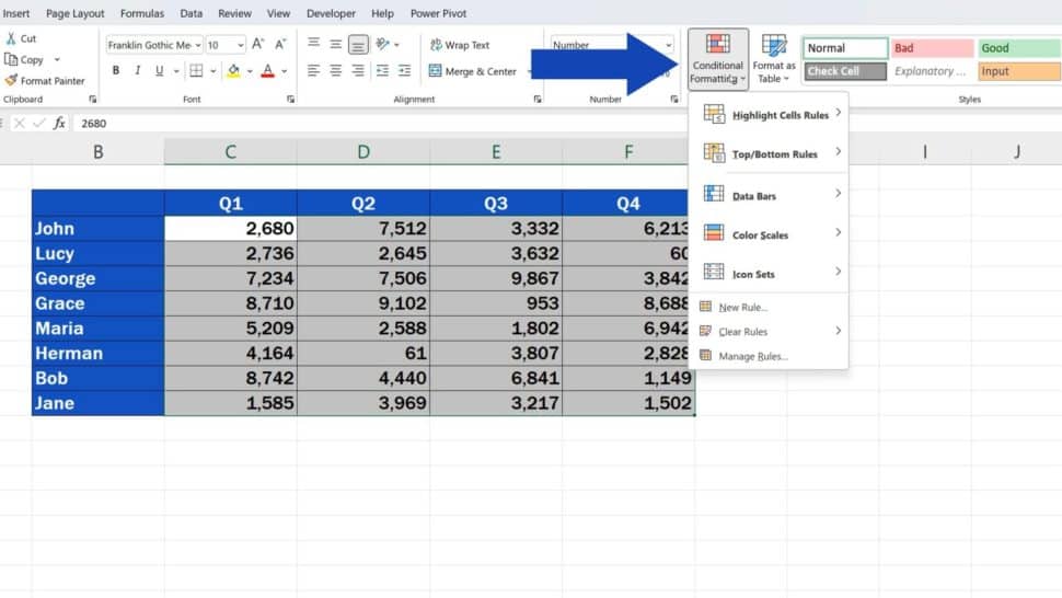 How to Create a Heat Map in Excel