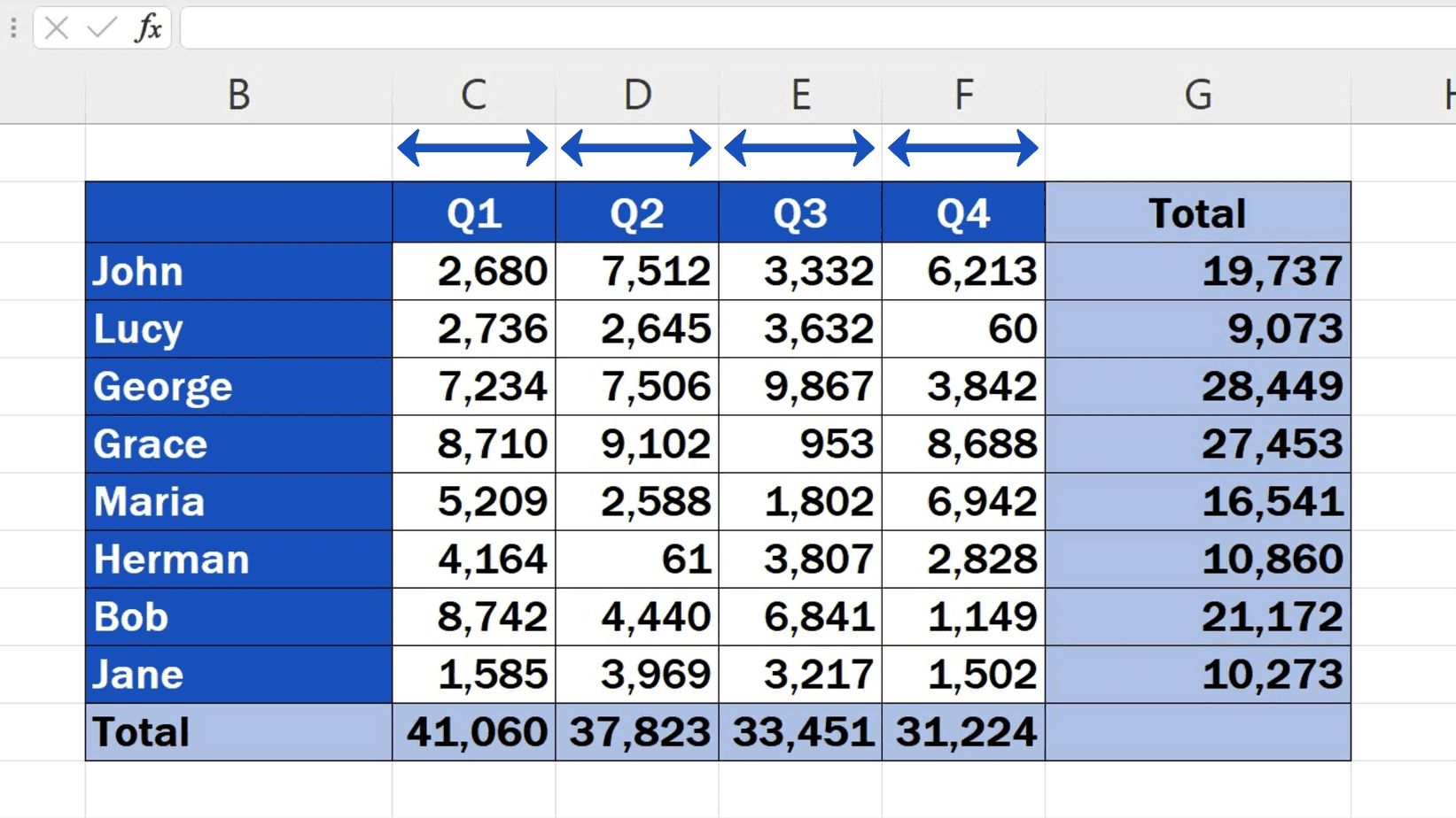  How To Resize Multiple Columns In Excel 