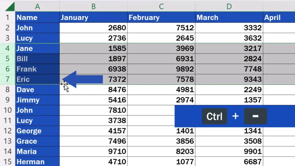 shortcut-key-to-delete-rows-in-excel