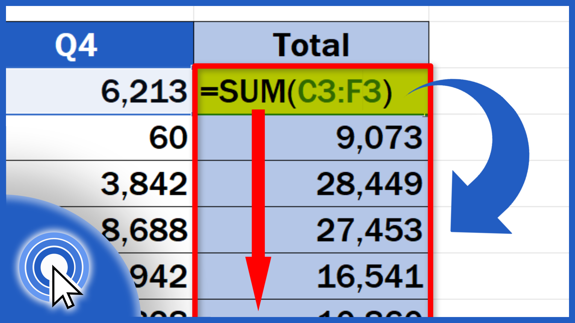 How to Copy a Formula Down a Column in Excel