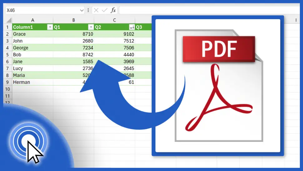 How to Copy a PDF Table to Excel