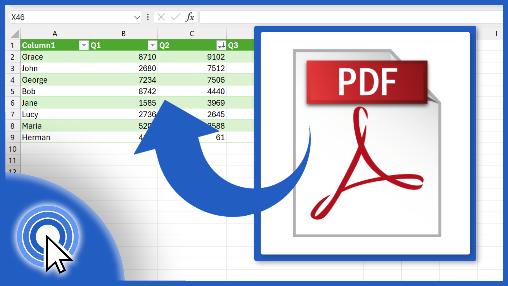 How to Copy a PDF Table to Excel