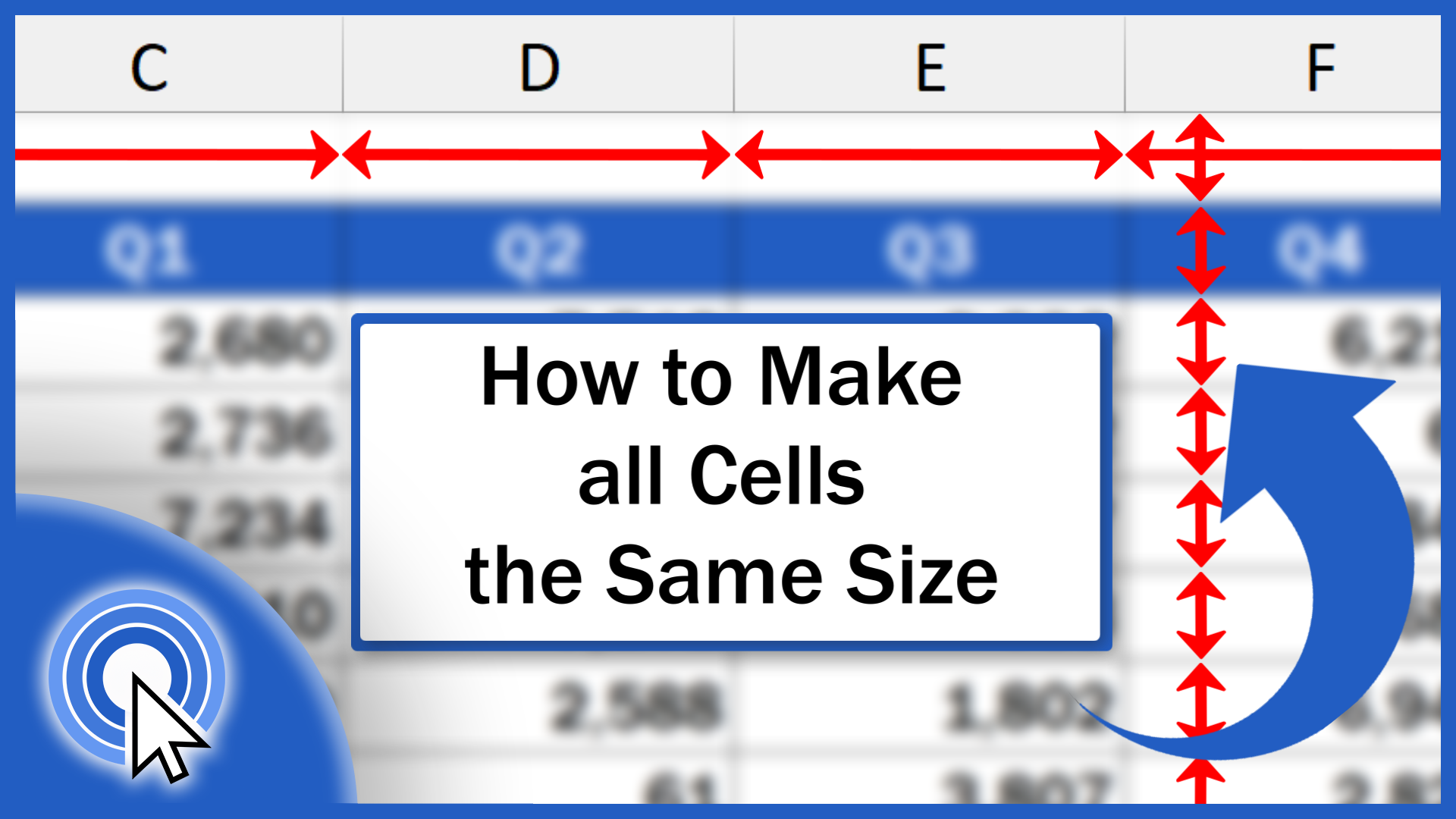 How to Make all Cells the Same Size in Excel