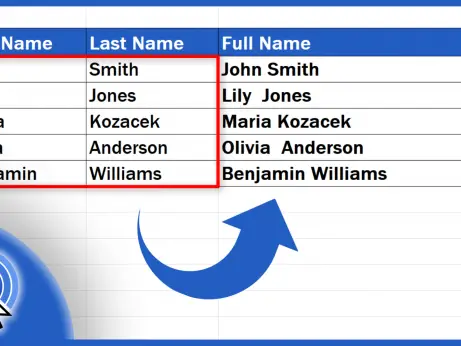 How to Merge Two Columns in Excel