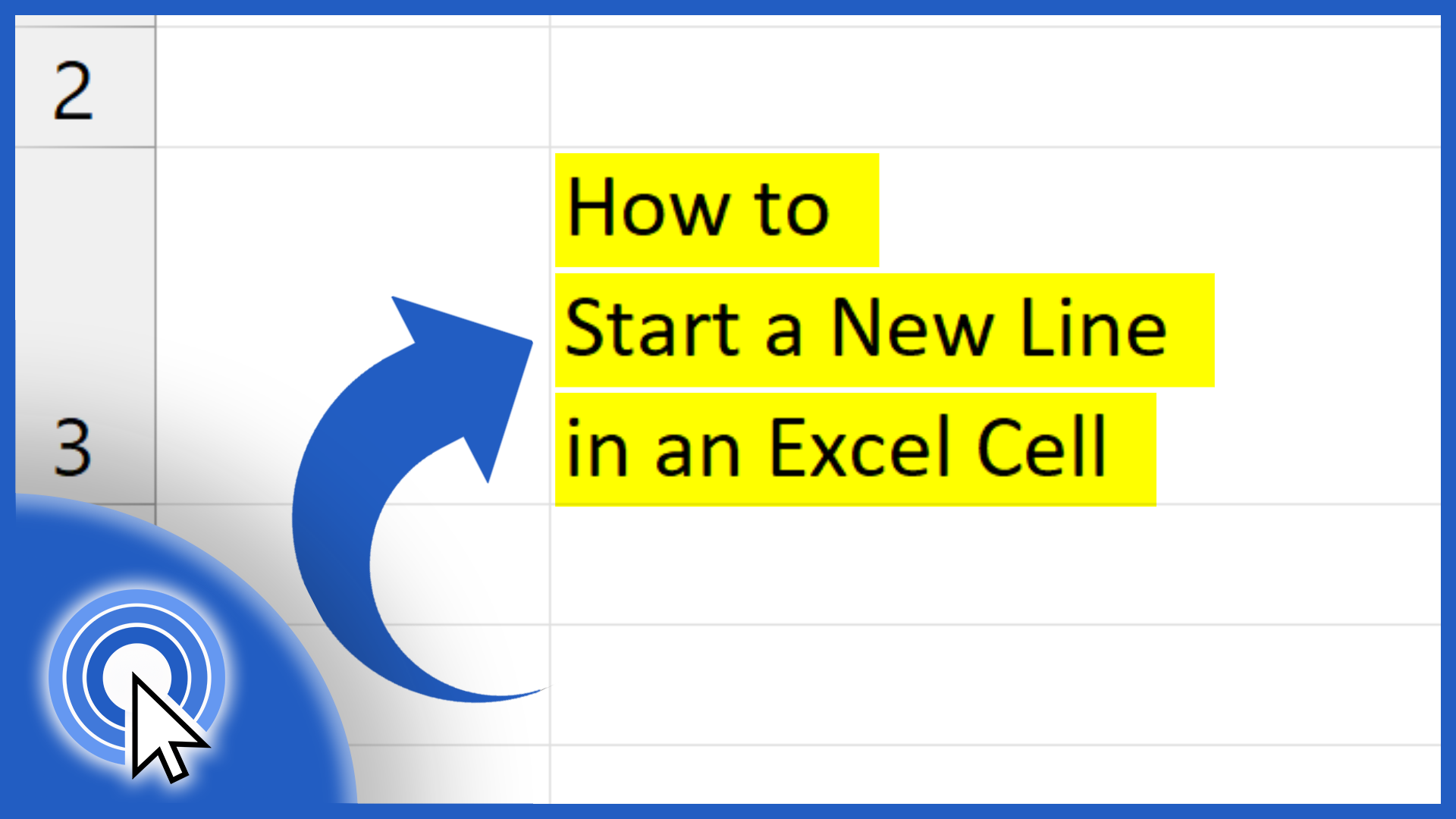 How to Start a New Line in an Excel Cell